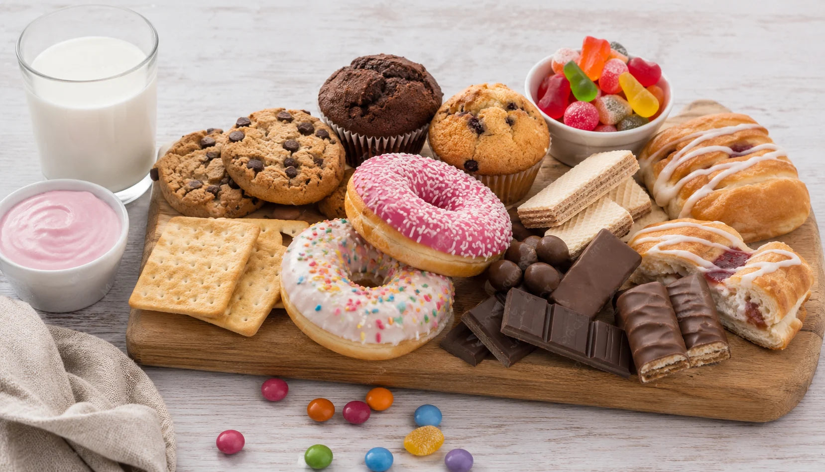 Infographic of foods that can cause acne