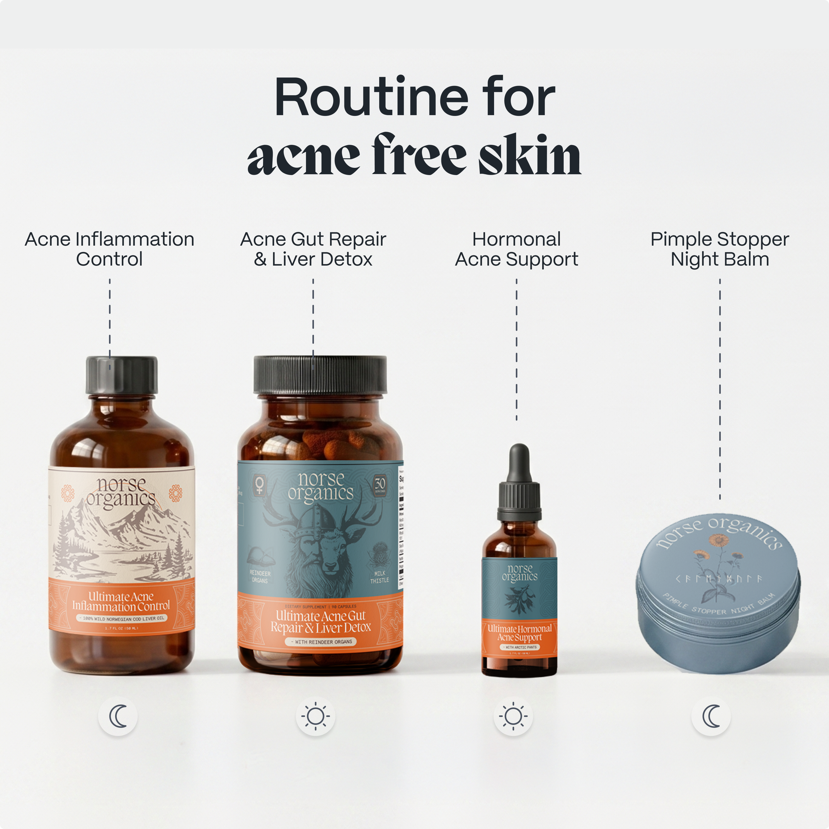 Norse Organics dual acne treatment system for teenage guys